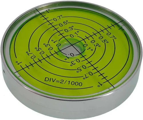 Miniatura 12 de 6'/0.079 in Punto de alta precisión Nivel Universal Burbuja Metal Bubble Water Leveler Cross Gauge Pequeño Hogar (negro verde)