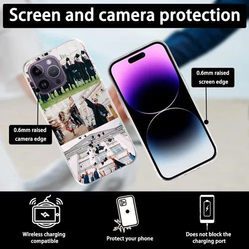 Miniatura 3 de Fundas de teléfono personalizadas, compatibles con iPhone 17, 16, 15, 14, 13, 12, 11 Pro Max Plus X, fabricada en Estados Unidos, crea tu propia 4