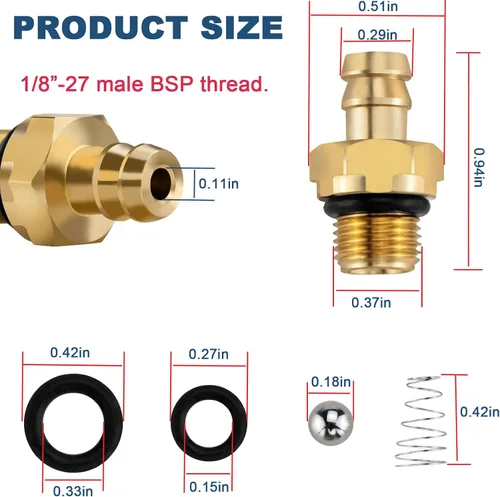 Miniatura 2 de Jingzan Juego de 2 inyectores de jabón químico para lavadora a presión para Briggs and Stratton, Homelite, Ryobi y Husky reemplazan a 190593GS