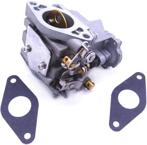 Miniatura 3 de SouthMarine 66M-14301-12 Carburador de motor y 66M-13646-00 juntas (2 piezas) para Yamaha 4 tiempos 15hp F15 motor de arranque eléctrico