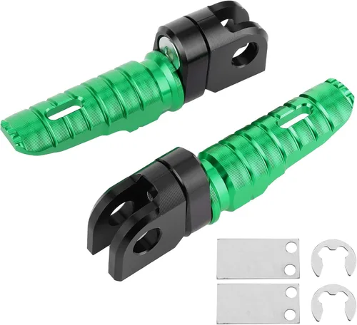 Miniatura 5 de Yctze Par de clavijas delanteras Pedales de aleación de aluminio para Kawasaki Ninja Z125 PRO Z250/SL Z400 Z900 (dorado)