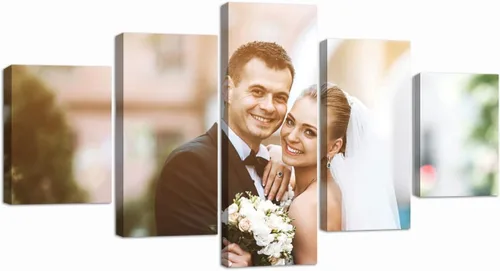 Miniatura 7 de LZIMU Impresiones en lienzo personalizadas de 5 paneles, personaliza tu foto en lienzo para decoración del hogar