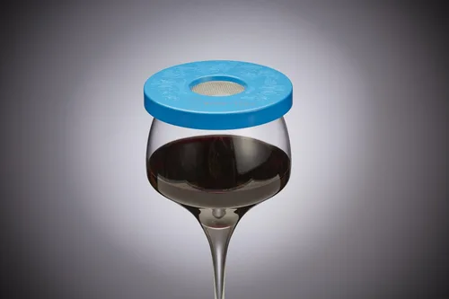 Miniatura 3 de (R Cabana Juego de 6 cubiertas para copas de vino en seis colores brillantes y hermosos, para proteger tu copa de vino de insectos e insectos