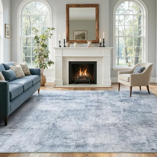 Miniatura 78 de Alfombra de pasillo lavable de 2 x 6 pies, antideslizante, de pelo bajo, alfombra de área de cocina, alfombra suave y larga para entrada, alfombra