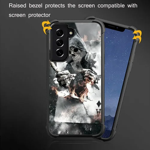Miniatura 293 de CARLOCA Funda compatible con Samsung Galaxy S22 Ultra, diseño gráfico de Star Howling Wolfs Samsung Galaxy S22 Ultra, diseño gráfico, a prueba