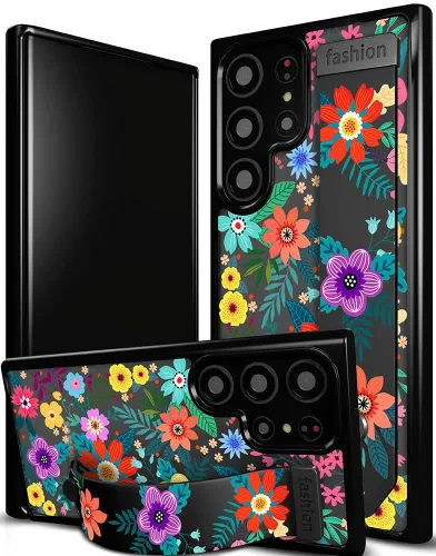 Miniatura 86 de Compatible para Samsung Galaxy S23 Funda Bonita con Correa Soporte Dedo Kickstand, Fundas de Silicona Geniales de Diseñador Funda Cover - Mariposa