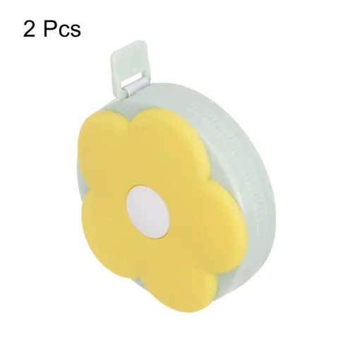 Miniatura 3 de HARFINGTON 2 cintas métricas suaves de 60 pulgadas, 4.9 ft, retráctil, mini cinta métrica de dibujos animados, regla de cinta linda para coser