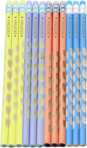 Miniatura 6 de Juego de lápices de afirmación de 12 piezas, nombre de lápices de colores personalizados, lápiz de nombre con puntas de goma, palabras