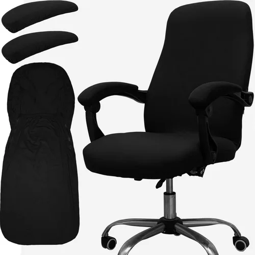 Miniatura 10 de Melaluxe - Funda elástica universal para silla de oficina, cubierta para silla de escritorio, fundas deslizantes para silla de computadora