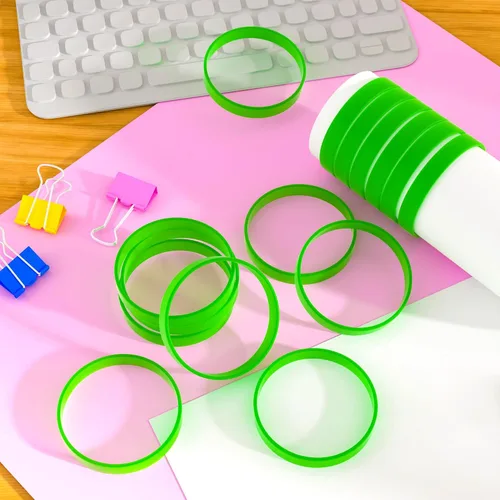 Miniatura 3 de 120 pulseras de goma de silicona verde unisex para equipos deportivos, juegos de fiesta, moda para el día de San Patricio, decoración de pulseras