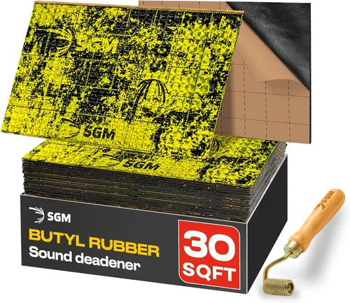 Miniatura 10 de SGM Gold Alfombrilla Exclusiva de Amortiguación de Sonido para Auto 80 mil (2mm) 18 pies cuadrados (1.67 m²), Aislante de Sonido Automotriz