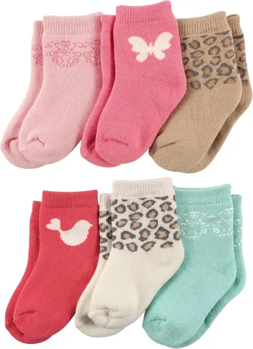 Miniatura 14 de Luvable Friends Conjunto de calcetines unisex para bebé recién nacido y bebé