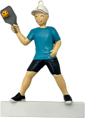 Miniatura 2 de Regalo de pickleball – Regalo de jugador de pickleball para hombres – Papá Abuelo Entrenador – Adorno de árbol de Navidad