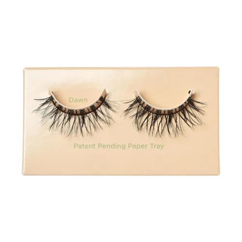 Miniatura 4 de Pestañas postizas KISS Sister Nature, "Dawn", 12 mm, 100% pelo natural, caja de papel reciclable, impresas con tinta de soja, sin crueldad, veganas