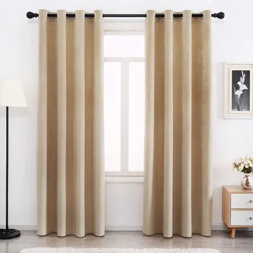 Miniatura 26 de SPXTEX Cortinas Opacas de Terciopelo Verde - 84 Pulgadas de Largo, Bloqueo de Luz, Parte Superior con Ojales, Aislamiento de Calor, Térmico