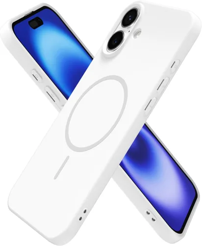 Miniatura 231 de oakxco Funda de silicona Mag Safe para iPhone 17 Pro Max, funda magnética delgada y fina compatible con carga inalámbrica MagSafe, bonita funda Negro