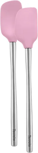Miniatura 25 de Tovolo Flex-Core - Espátula con mango de acero inoxidable, cabeza de silicona resistente al calor y libre de BPA, segura para sartenes de hierro