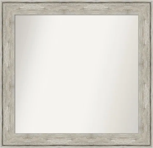 Miniatura 78 de Amanti Art Espejo de baño plateado para sobre fregadero, 28 x 47 pulgadas, espejo rectangular de plata imperial, marco de madera tradicional de gran