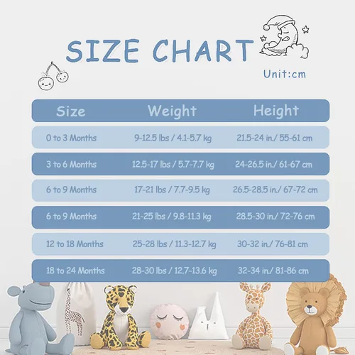 Miniatura 7 de Jimonda Pijama sin pies de bambú,Mameluco unisex de una pieza para bebé,Cierre de cremallera de 2 vías