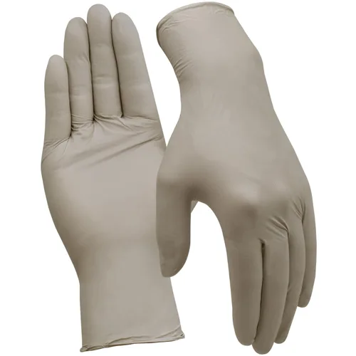 Miniatura 9 de Guantes desechables de nitrilo de 4 mil, sin látex, sin polvo, guantes industriales para limpieza, cocina, no estériles (negro, pequeño/7