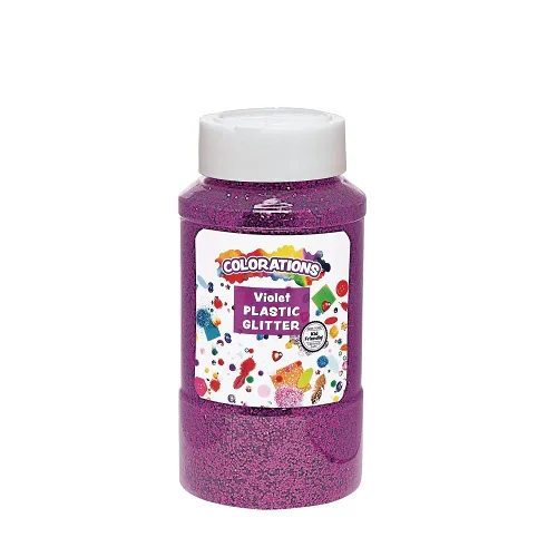 Miniatura 10 de Colorations Purpurina de plástico extra segura plateada de 1 libra para artes y manualidades plateado