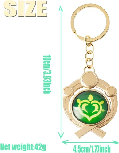 Miniatura 2 de DS Impact Vision Llavero Ojo de Dios Inazuma Luminoso Llavero