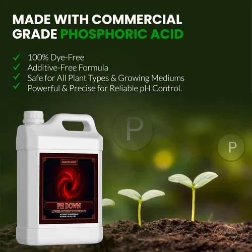 Miniatura 3 de Humboldts Secret pH Down para Plantas Ajustador y Equilibrador de pH Líquido para Suelo, Coco, Hidroponía Solución Concentrada de Ácido
