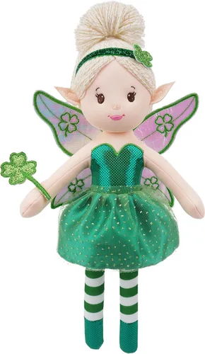 Miniatura 12 de June Garden Muñeca de hada del jardín encantado de 16 pulgadas Brielle - Muñeca de conejo de peluche rellena y suave para niña, regalo de Pascua