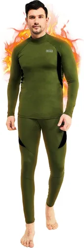 Miniatura 9 de romision Thermal Underwear for Men Long Johns Fleece Lined Hunting Gear Bottom Top Set Base Layer for Cold Weather XS-4XL