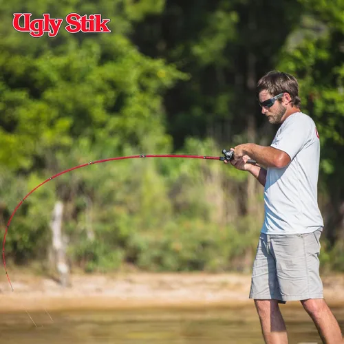 Miniatura 5 de Combo de carrete de cebo de bajo perfil y caña de pescar Ugly Stik Carbon