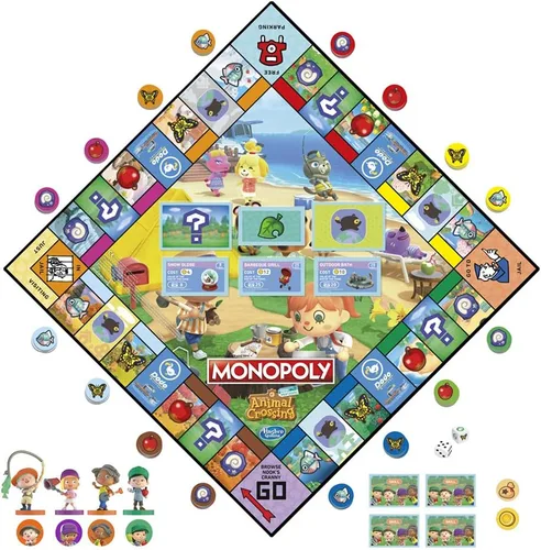 Miniatura 3 de Monopoly Animal Crossing New Horizons Edition - Juego de mesa para niños de 8 años en adelante, divertido juego para jugar para 2-4 jugadores