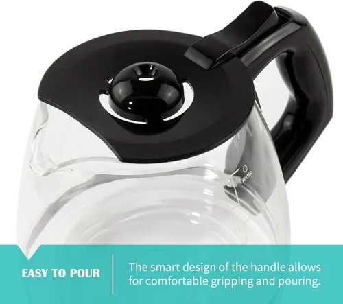 Miniatura 3 de Jarra de repuesto de 12 tazas compatible con cafetera Black and Decker modelo # CM1160B, CM1160W
