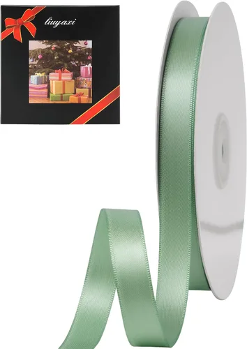 Miniatura 49 de LIUYAXI Cinta negra de doble cara, 1-1/2 pulgadas x 50 yardas, uso para envoltura de regalos, ramos de flores, fabricación de lazos, decoración