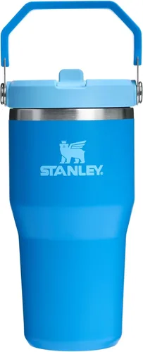 Miniatura 15 de Stanley IceFlow - Vaso con pajilla abatible con asa, de 20 onzas, tapa giratoria y popote abatible, botella de agua resistente a fugas, acero