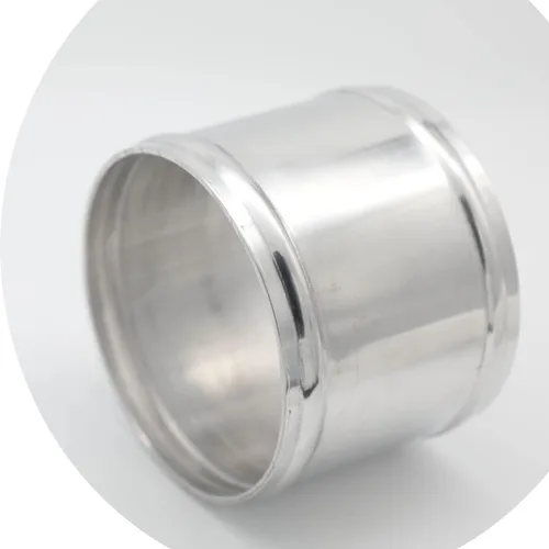 Miniatura 2 de 102 mm (4"), diámetro exterior, longitud de 76 mm (3"), tubo conector de unión de manguera de aleación de aluminio 6061 de 4 pulgadas, tubo conector
