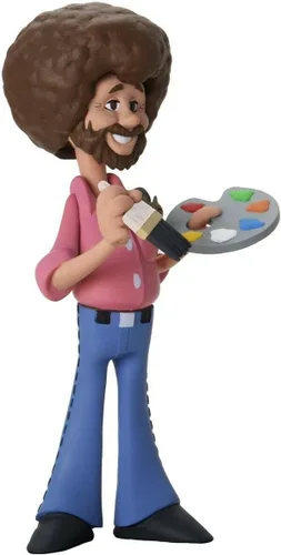 Miniatura 6 de NECA Bob Ross - Figura de acción a escala de 6 pulgadas - Toony Classics Bob Ross con Peapod