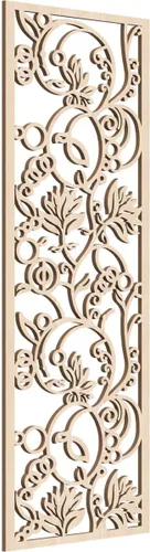 Miniatura 61 de 9 3/8"W x 24 3/8"H x 1/4"T Caspio Decorativos Paneles De Pared De Madera De Calado, Roble Rojo rojo (Red Oak)
