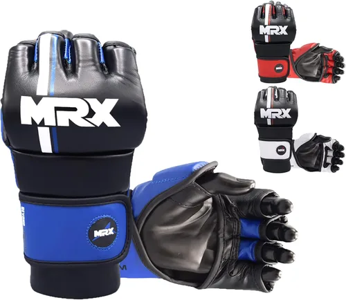 Guantes MMA para combate, con palma ventilada abierta, guantes de artes marciales adecuados para hombres y mujeres, lucha de jaula kara,