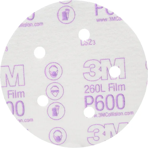 Miniatura 16 de 3M 17 Hookit - Disco de película para acabado, antipolvo, 6 pulgadas, P8., P600, 3