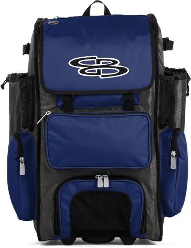 Miniatura 83 de Boombah Rolling Superpack - Bolsa para equipo de béisbol/sóftbol, varios colores, mango telescópico y capacidad para 4 murciélagos, versión