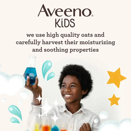 Miniatura 7 de Aveeno Kids Champú y acondicionador hidratante 2 en 1, limpia, acondiciona y desenreda suavemente el cabello de los niños, formulado con extracto