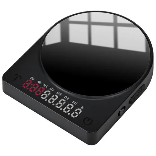Báscula de café con temporizador, escala digital recargable de precisión de 0.00 oz, para verter encima, prensa francesa, café por goteo, café