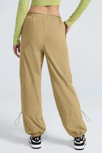 Miniatura 4 de Allytok Pantalones de paracaídas para mujer, pantalones cargo holgados con bolsillos con cordón Y2K Streetwear