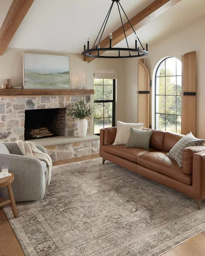 Miniatura 15 de Loloi Magnolia Home de Joanna Gaines Millie Collection MIE-05 Piedra/Natural 2 pies y 7 pulgadas x 12 pies, 0.25 pulgadas de altura de la pila