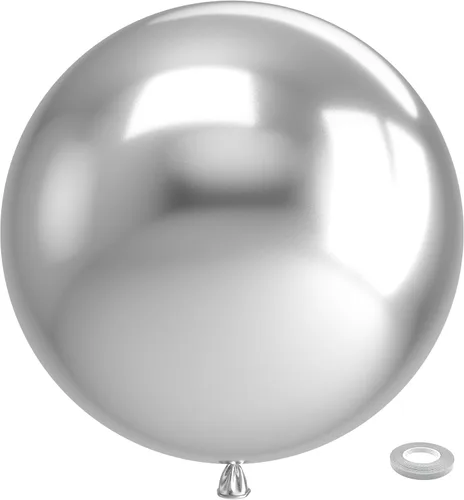 Miniatura 141 de Bezente - Globos de 12 pulgadas de látex con confeti para bodas, graduaciones, despedidas de soltera y cumpleaños, aptos para helio, dorado, 60