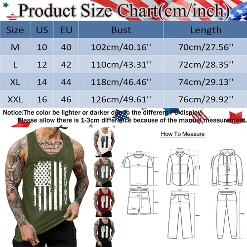 Miniatura 5 de EELHOE Mens Tank Tops Workout Breathable Lightweight Loose-Fit Lifestyle Graphic Sleeveless Shirt Stylish Summer Vest