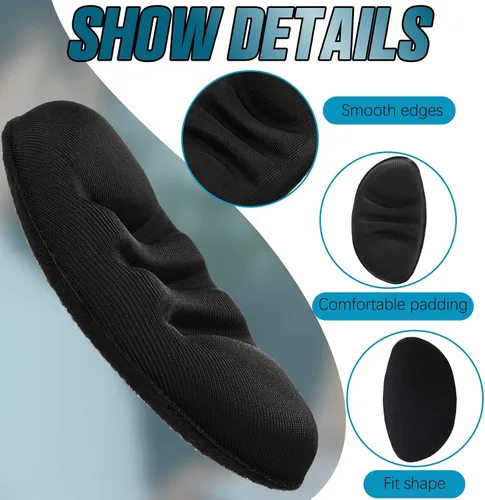 Miniatura 4 de Geetery 4 piezas de máscara facial de defensa facial de repuesto para defensa facial, almohadilla de béisbol para casco de sóftbol, máscara de Negro