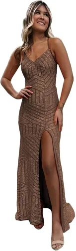 TIRAS Vestidos de fiesta de lentejuelas de sirena 2024 cuello en V brillante correa de espagueti formal vestido de fiesta de noche con abertura CM251