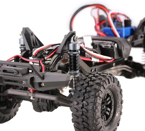 Miniatura 6 de INJORA Amortiguadores de 53mm 6g cada uno con aceite enroscable para TRX4M TRX4MT 1/18 RC Crawler Mejora (Negro)