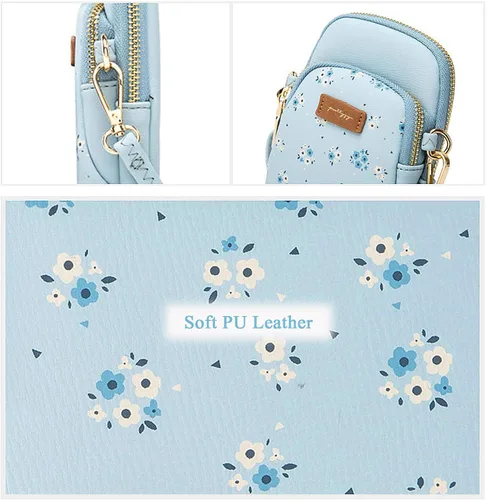 Miniatura 6 de Techcircle Small Crossbody Purse for Girls, PU Leather Cell Phone Wallet Shoulder Bag with Removable Strap